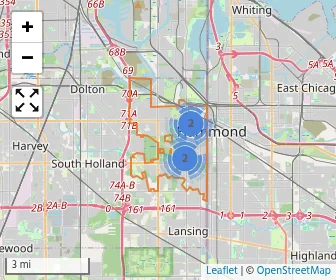 Area schools map